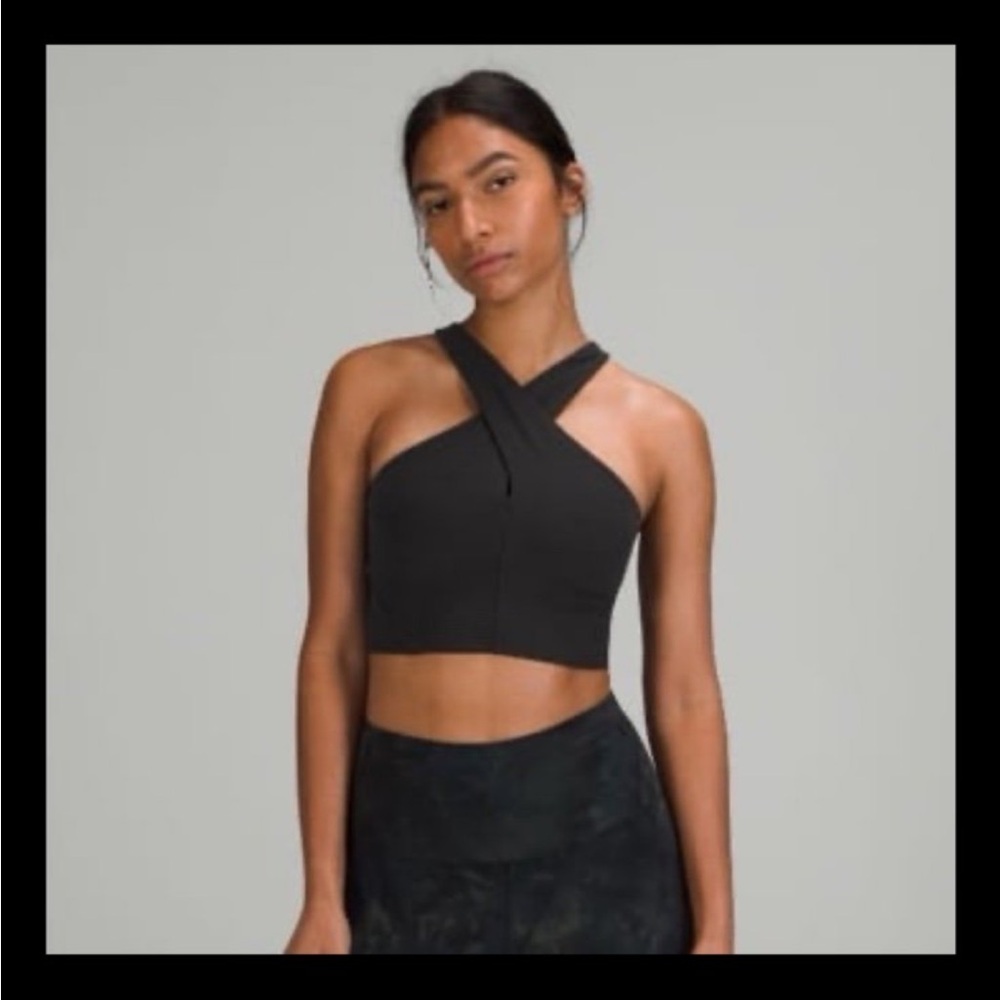 Lululemon Black Women's Cross-Strap Bra Size 8